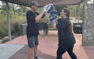 Fitness boot camp boxing sessions